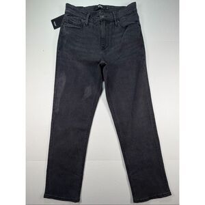 NWT Hudson Los Angeles Night Time Black Straight Leg Jeans Size 6/28 Women’s